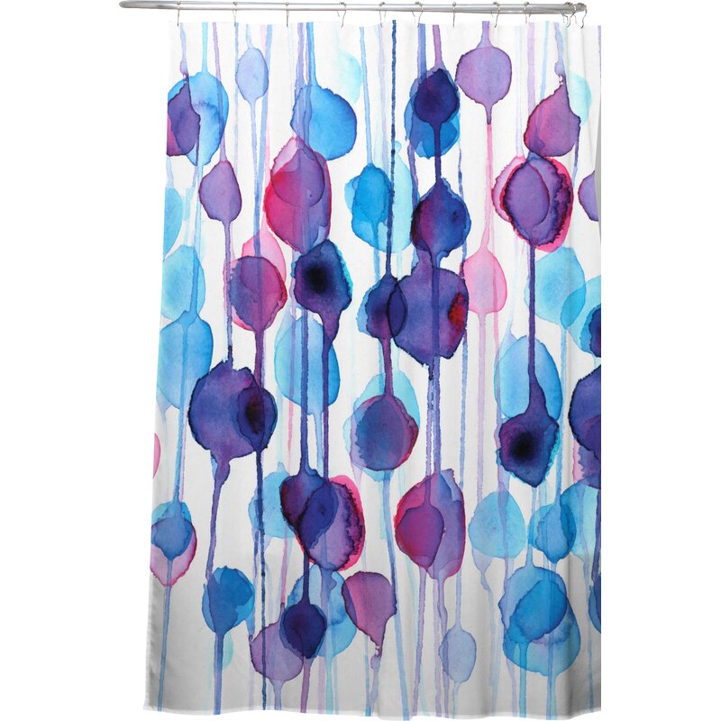 Bless International Abstract Shower Curtain Reviews Wayfair   Abstract Shower Curtain 